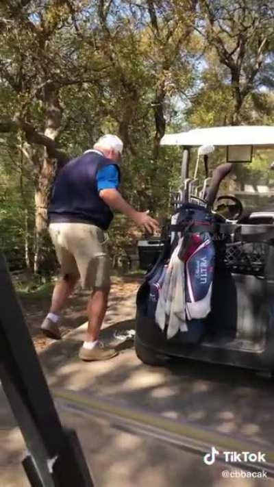Harmless golf pranks always make me laugh. Caution: Language