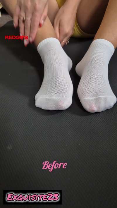 My super stinky post workout ankle socks