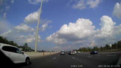 On the 401 yesterday - secure your loads.