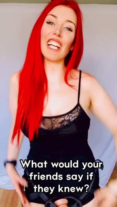 Don’t bother begging me to stop. We both know how badly you want this. [oc] [domme]