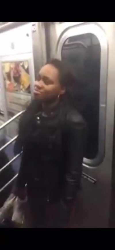 Man Slaps Soul Out of Girl on NY Subway
