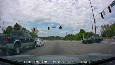 Truck rear ended BMW, clip submitted by a customer