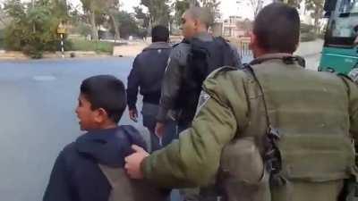 Dozens of fully armed IDF soldiers arresting and terrorizing little kids (for the 
