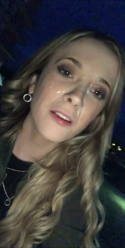 walking home with a big facial 😋