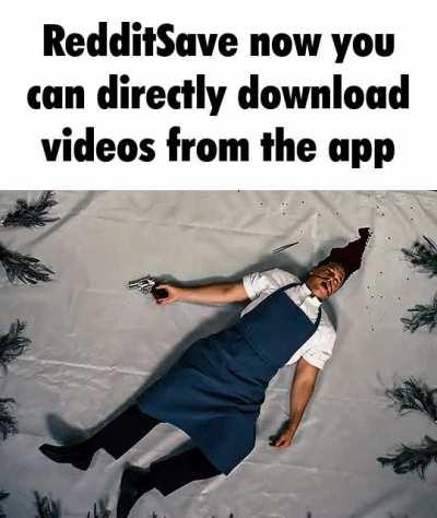 Just tap the share button and you can download videos lmao