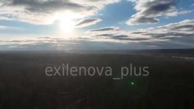 No, it's not a huge spider web , it's fiber optics, which now covers not only fields but entire forests in the Kupiansk direction,