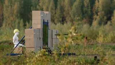 RPG hits 16 inch bulletproof glass in slow motion.