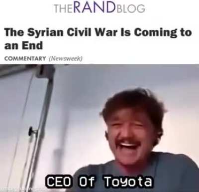 Damn, now Syrians got to go back 