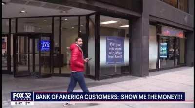 BofA took $2k from someone and then told her she had to wait until February to get it resolved 👀 Woman said she tried to go to to the physical location and they had a line around the corner. This BofA stuff feels more real with each passing moment.