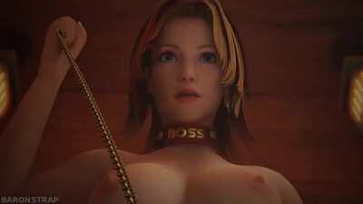 Tina Dominating Marie Rose (BaronStrap)