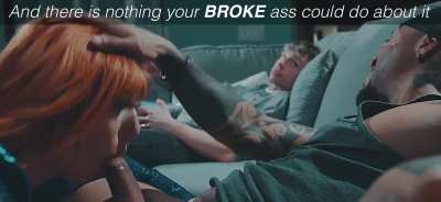 When the big football game came on, my gambling addiction got the best of me! I was down so much money to my bully…the only way to cover my bet was to put my wife’s ASS on the line! When I lost, my bully got to have my HER 😥😥