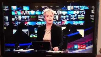 Outspoken news reader