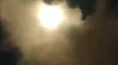 Ukraine: Four M142 HIMARS firing at Russian positions during nighttime (unknown date).