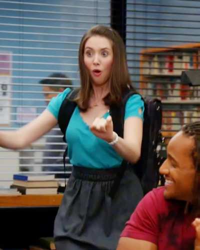 Annie in her cute backpack era