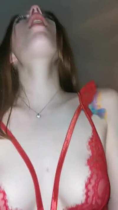 I love being bred in this position, since he wont be able to pull out when he cums 🙊💕