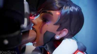 Reaper facefucks Sombra on a mission