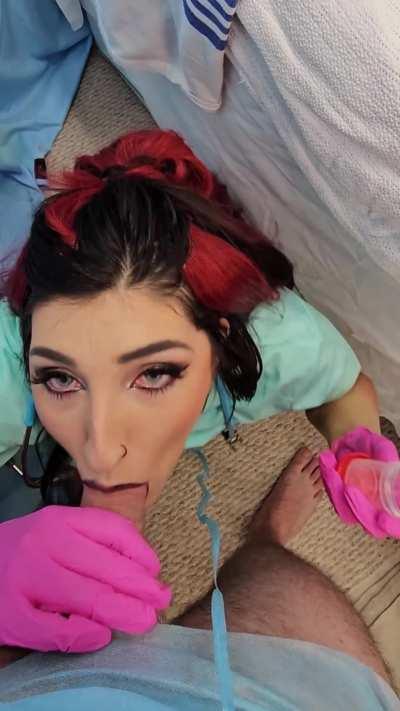 this daddy patient almost passed out coz of my mouth performing technique