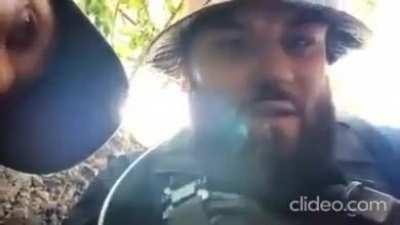 Muslim and Jewish defenders of Ukraine sitting in the same trench fighting for the common cause