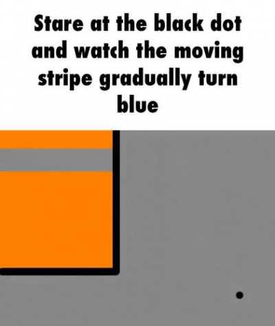 It's got something to do with my eyes tricking me doesn't it?