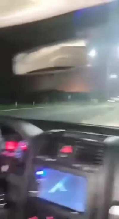 Passenger flips the handbrake while the car is still moving