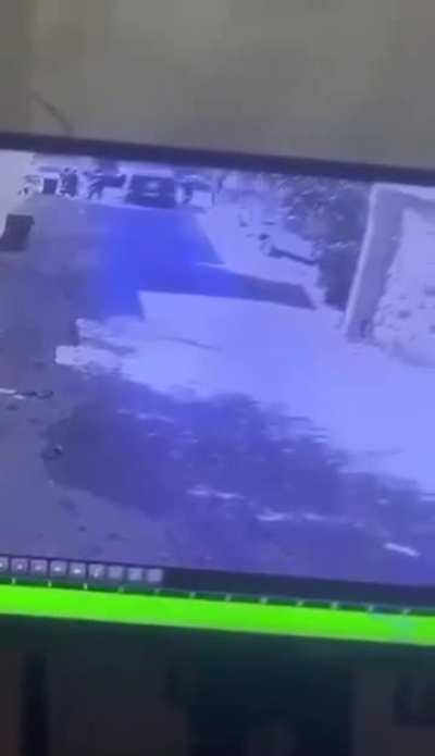 A video shows an Israeli soldier shooting a Palestinian child, while children were running away from them in Jerusalem , yesterday