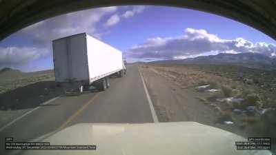 Near head on collision. looking for help getting this driver off the road.