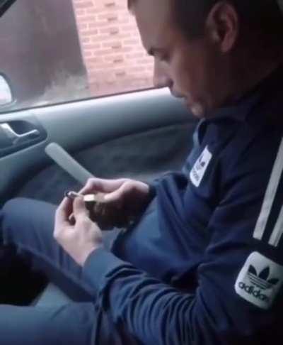 Idiot unpinned a hand grenade in car