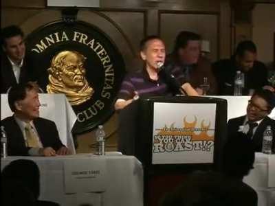Gilbert roasts George Takei at the Friars club
