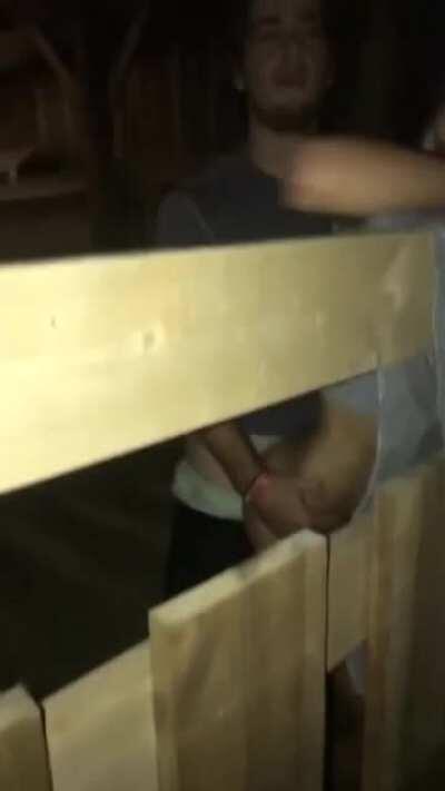 [/r/NSFW_5seconds] There's nothing to see here, we're just hanging out.. Why are you filming?