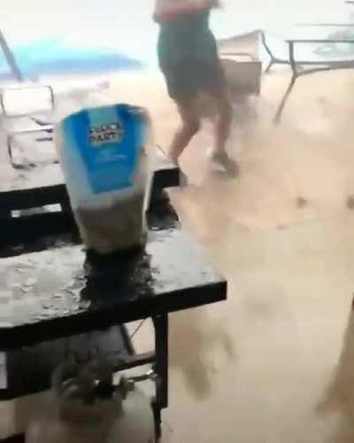 Let's walk around during a storm