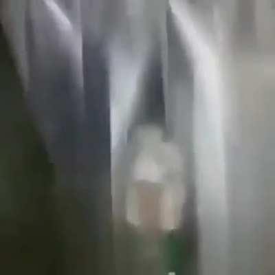 A Medic crying after seeing the tragedy in Gaza