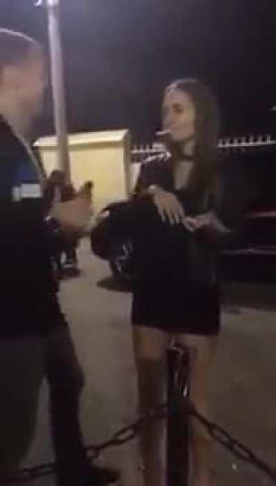 Incel hits on girl, girl rejects incel, incel sucker punches girl