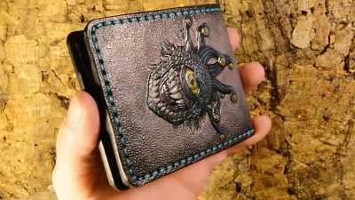 [OC][Art] I made a Beholder Leather Wallet :)