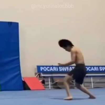 Getting hit by a car -> doing a cool double flip