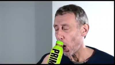 me trying the prime drink