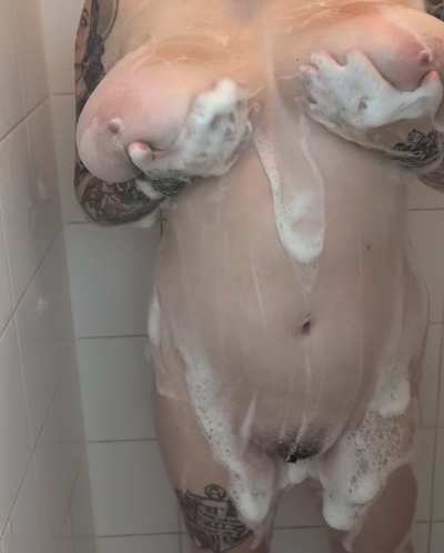 Soapy boobies
