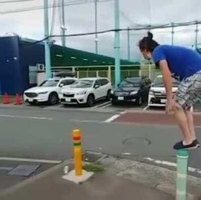 When your balancing skills are zero but you go for it anyway