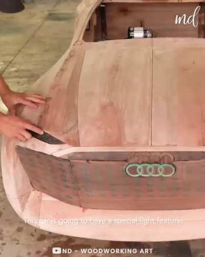 Vietnam dad builds fully-functional wood car for his daughter on her first birthday. It is amazing art and it took him 75 days to build, 👌