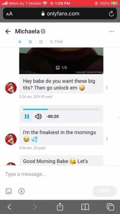 moaning voice messages last