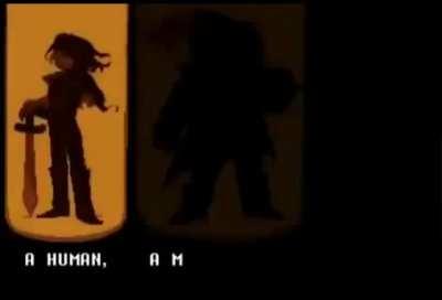 A human, A monster, A sus