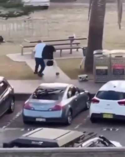 An Aussie man who attacked the terrorist and saved many people in today's shooting at Bondi Beach, Australia
