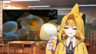 Dokibird sees a gudetama