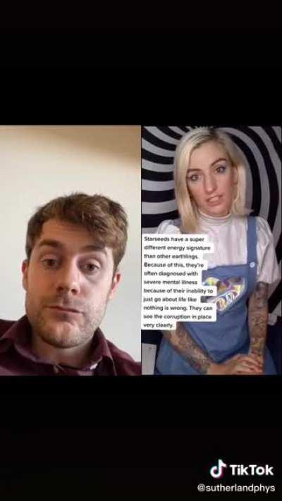 A physics professor listening to a 