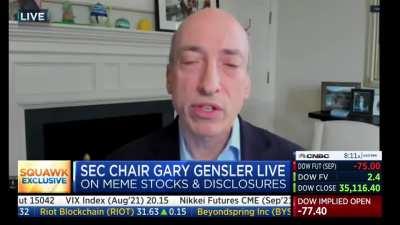 CNBC has now removed the Gary Gensler interview from their YouTube channel. Here's the full 15 minutes, for safe keeping here in the Jungle. Note his opinion of retail redditors hasn't changed- we aren't doing anything wrong here 🤷🏼‍♀️