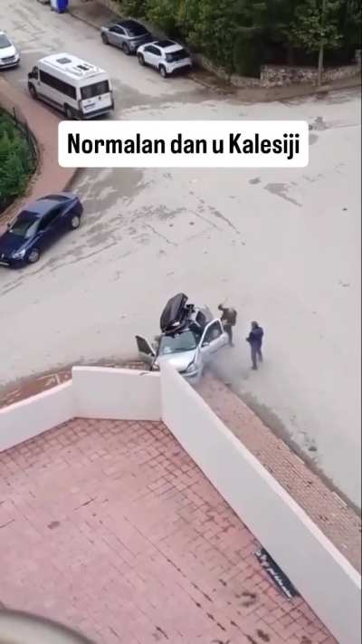 Three dudes, One car