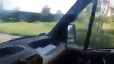 His car regretted this.