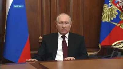 Secret part of Putin's speech leaked