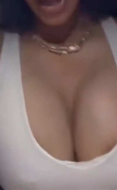 Cardi cleavage compilation 