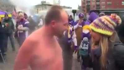 Mans is actually dry ice