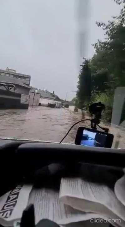 Flooding in Germany right now